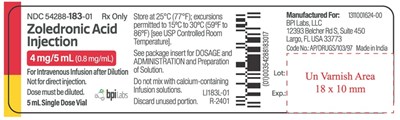 Vial Label (Zoledronic Acid Vial Label)